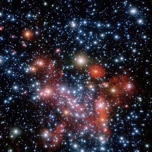 The central parts of the Milky Way, as observe...